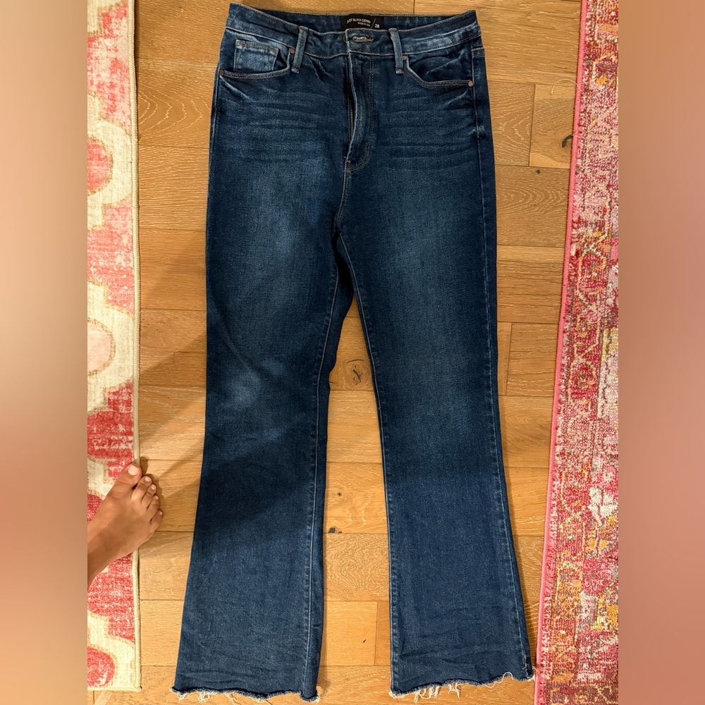 Just Black Dark Blue Flare Jeans